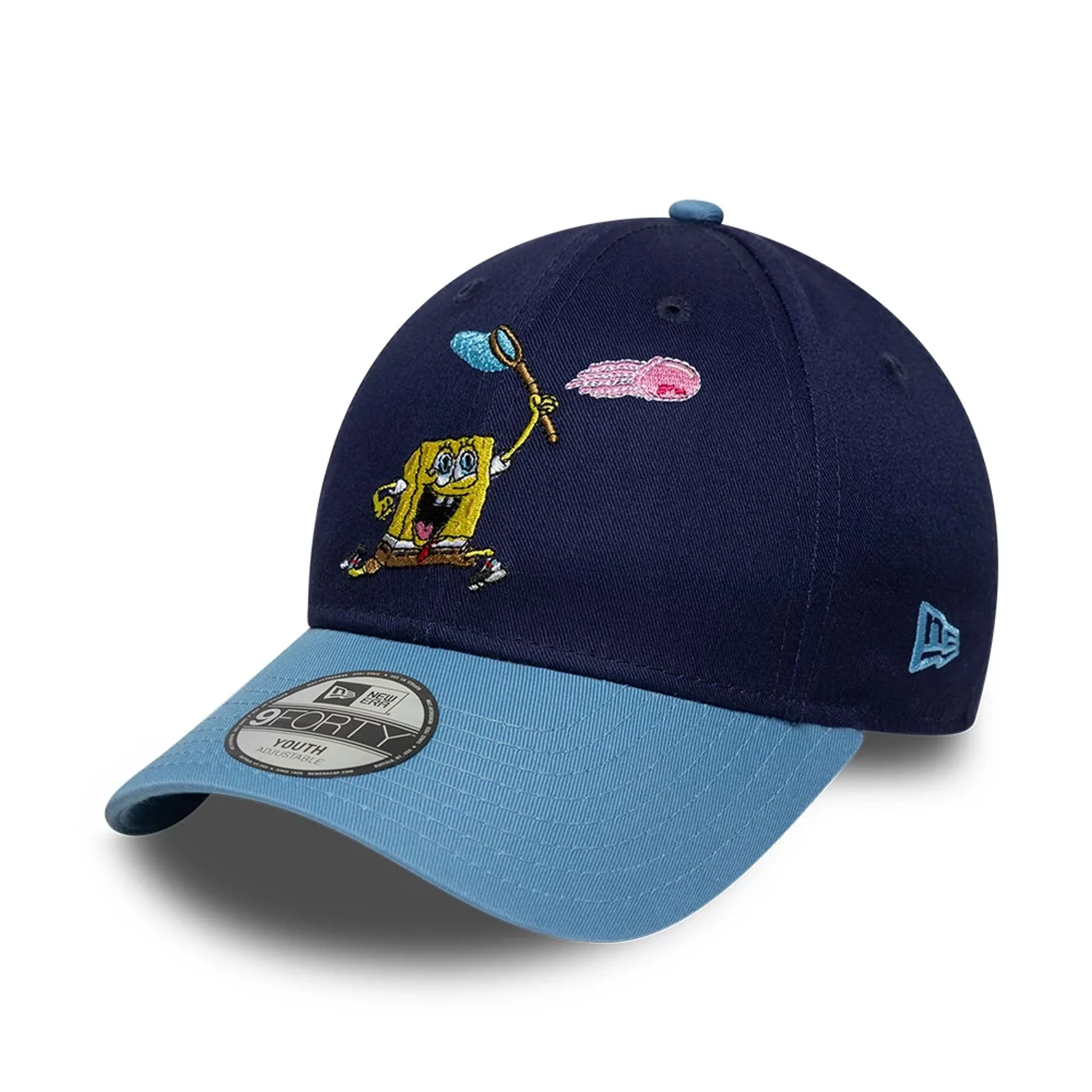 Youth Spongebob Squarepants Jellyfishing  Dark Blue 9FORTY Adjustable Cap - Image 4